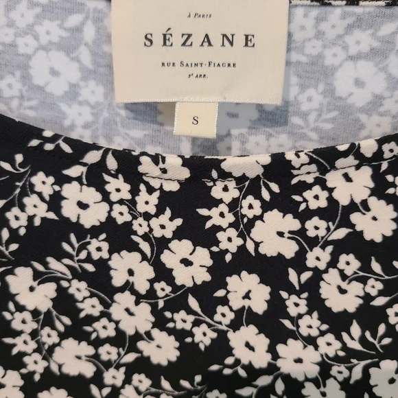 Sezane Pippa Short Dress Madison Print - Picture 4 of 6